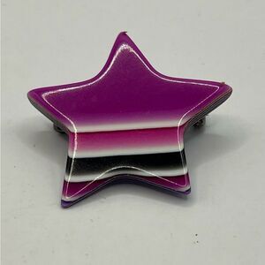 Lea Stien / Paris Lucite multi color Star Brooch